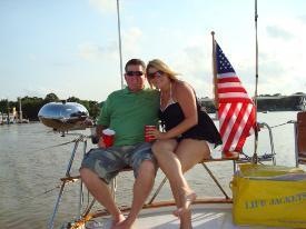 Deanna and Kevin Sunset Sail