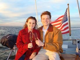 Sunset Sail Doug and Angela