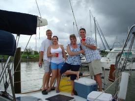 Sunset Sail Kevin, Erin, Mark, Lorena